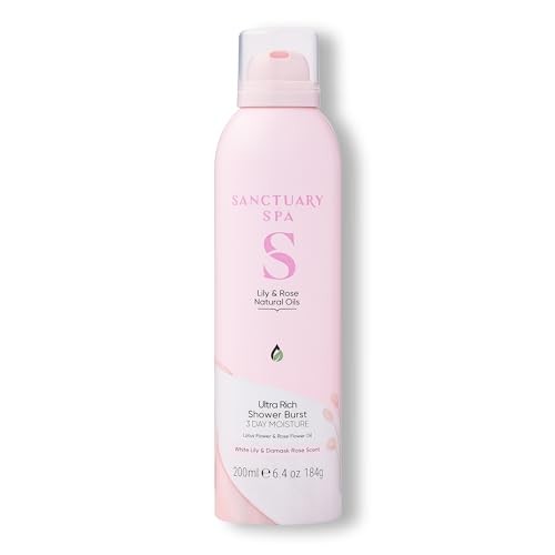 Sanctuary Spa Schiuma doccia Giglio e Rosa Shower Burst 200ml donna