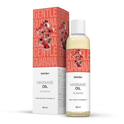 Satisfyer Olio da massaggio di alta qualità al guaranà, 250ml