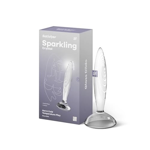 Satisfyer Pennello in vetro trasparente di cristallo scintillante