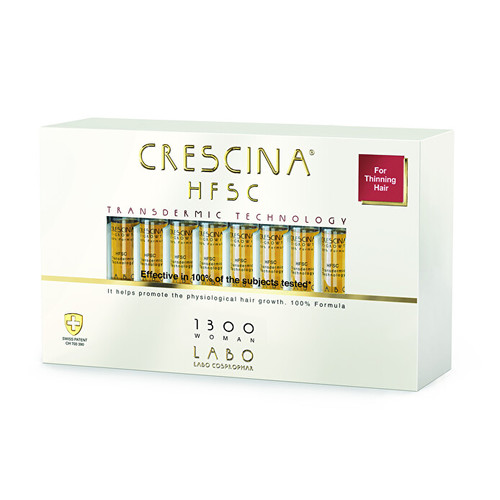 Crescina Grado transdermico 1300 Re Growth Cura di supporto per la crescita dei capelli per le donne 20x35 ml 35ml Donna