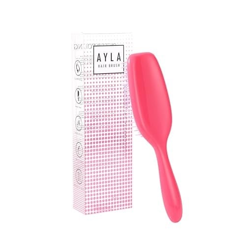 Sister young Ayla Hair Brush, spazzola per capelli in nylon elastico con pastello pesca