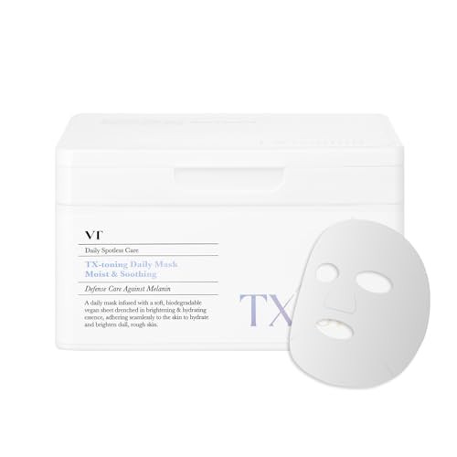 VT Cosmetics Maschera in tessuto illuminante Tx-Toning Daily Mask, 30 pezzi donna
