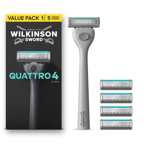 Wilkinson Rasoio elettrico Sword Quattro 4 + cartucce 5 pezzi