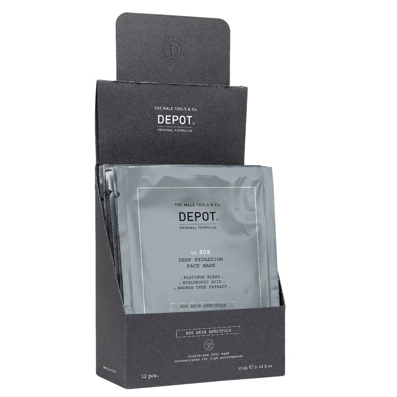 set Depot 800 Skin Specifics No. 808 Hyaluronic Acid Deeply Hydrating/Soothing & Revitalizing maschera in tessuto per viso giorn