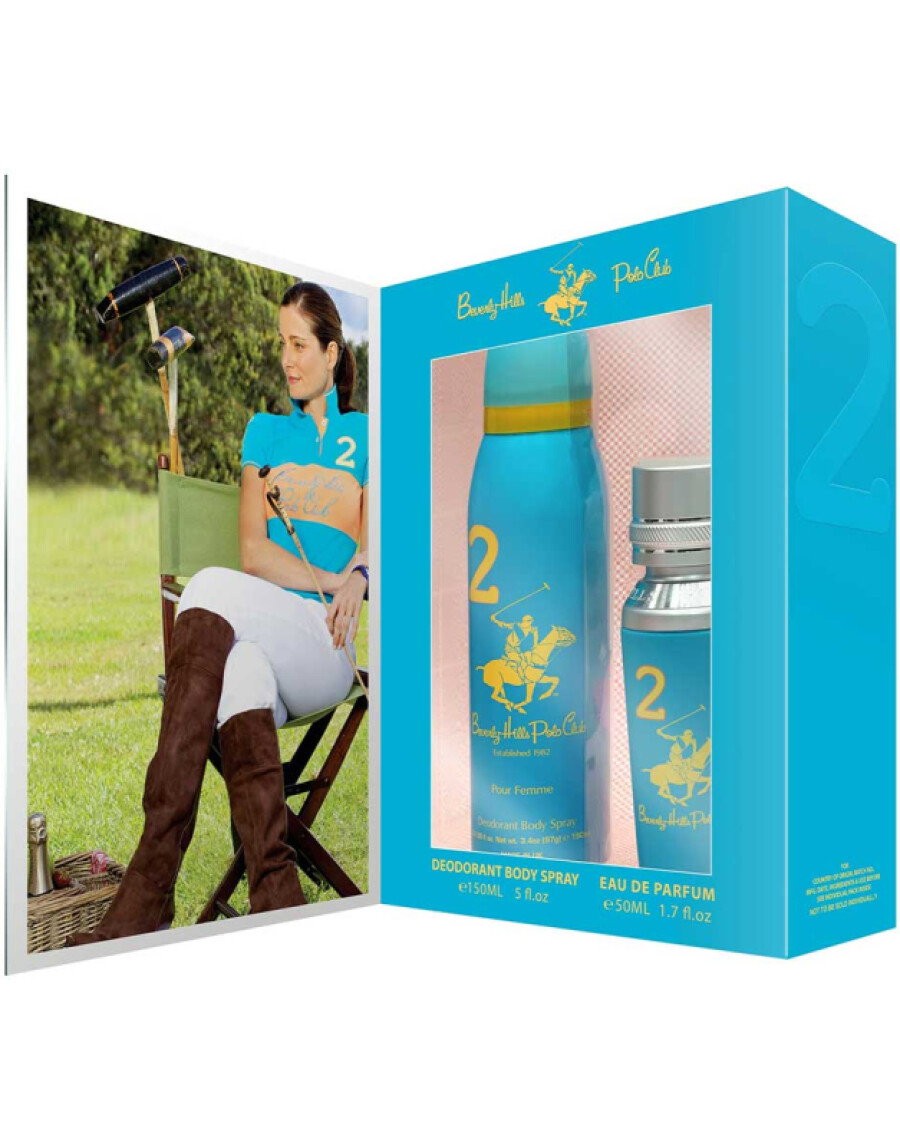 Gift Set Beverly Hills Polo Club: 1982 - Sport 2 Eau De Parfum donna 50ml + 1982 - Sport 2 antitraspirante spray deodorante donn
