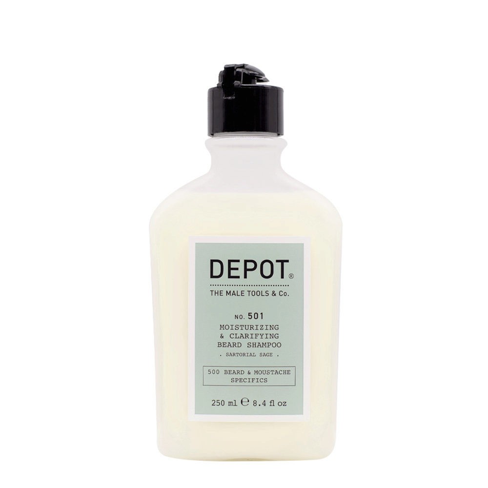Depot 500 Beard & Mustache Specifics No. 501 shampoo per barba idratante e purificante 250ml