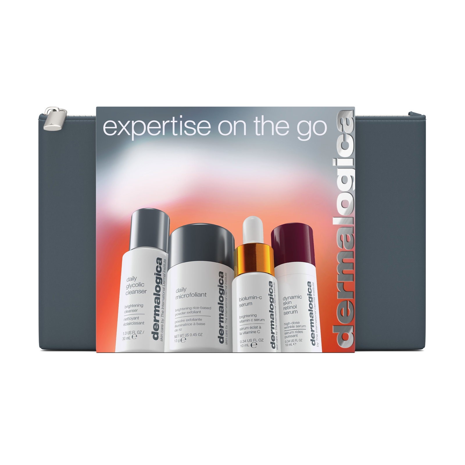 Expertise On The Go Set Dermalogica: Daily Glycolic detergente gel detergente per viso 30ml + Daily Microfoliant esfoliante pol