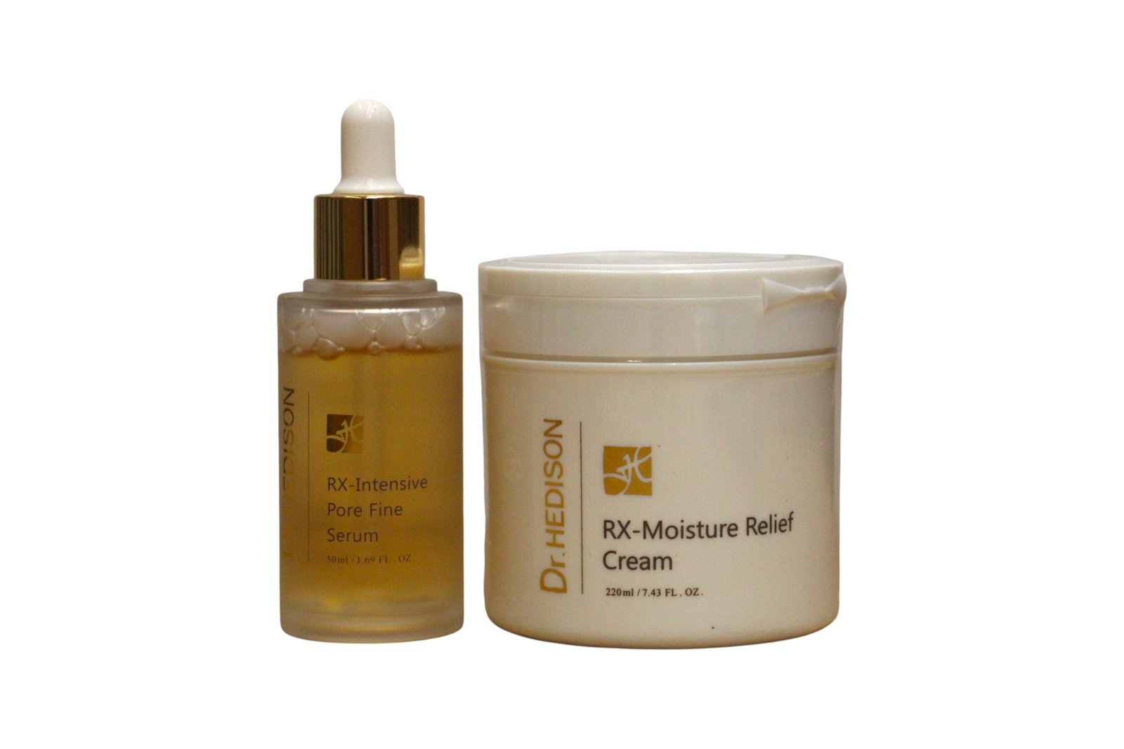 Set Dr. Hedison: RX-Heritage rigenerante crema per viso 200ml + RX-Heritage Pore Reduction uso quotidiano siero viso Neck Décoll