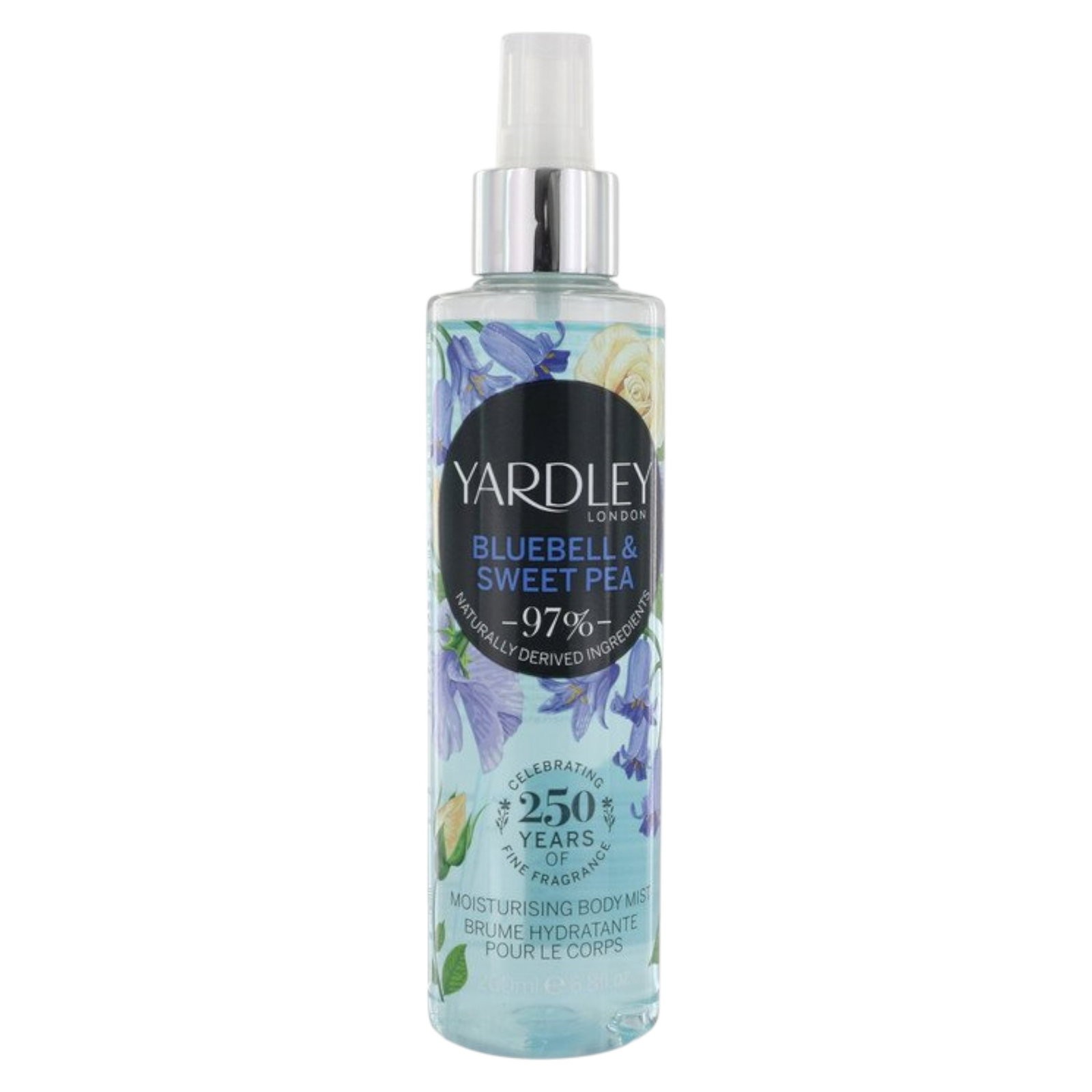 Yardley Bluebell and Sweetpea spray profumato donna 200ml
