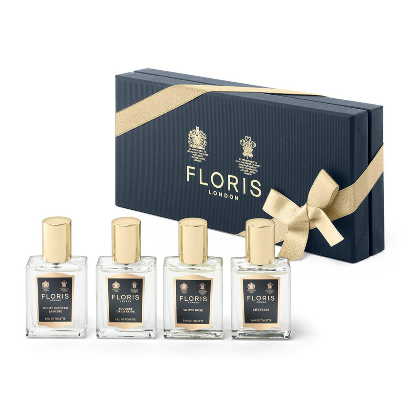 Set Floris Of London: Night Scented Jasmine Eau De Toilette donna 15ml + Bouquet De La Reine Eau De Toilette donna 15ml + White