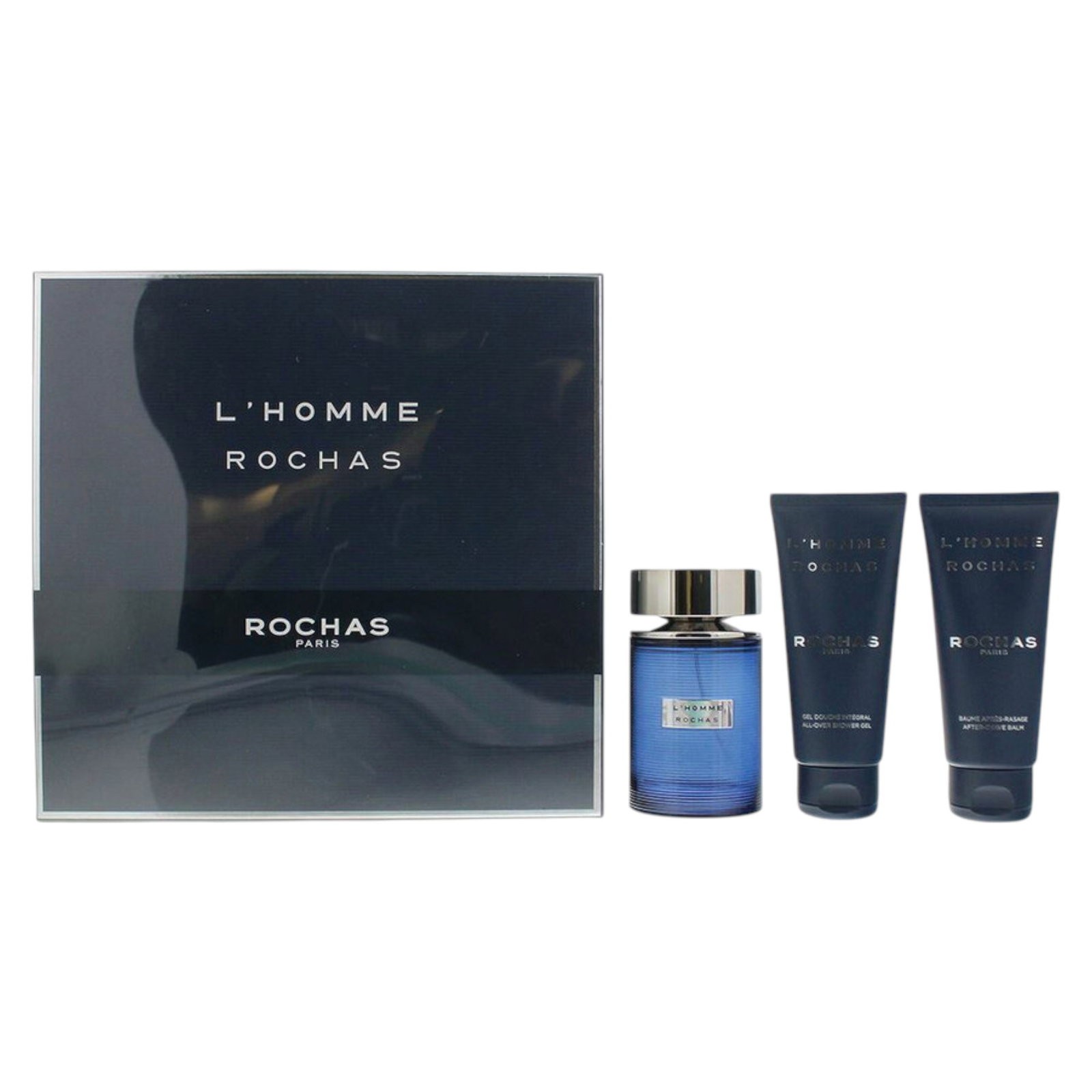 Set Rochas: L'Homme Rochas Eau De Toilette uomo 100ml + L'Homme Rochas idratante gel doccia per tutti i tipi di pelle 100ml + L'