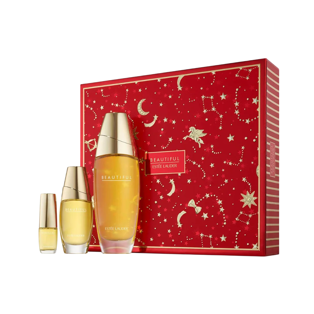 Set Estee Lauder: Beautiful Eau De Parfum donna 100ml + Beautiful Eau De Parfum donna 30ml + Beautiful Eau De Parfum donna 4.7ml