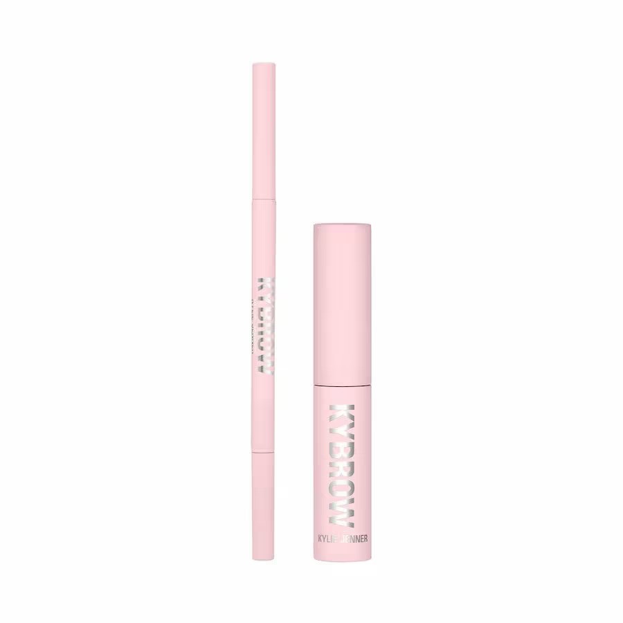 Set Kylie Cosmetics: Kybrow definito matita per sopracciglia in crema e pennello 2 in 1 004 marrone medio 0.09 g + By Kylie defi