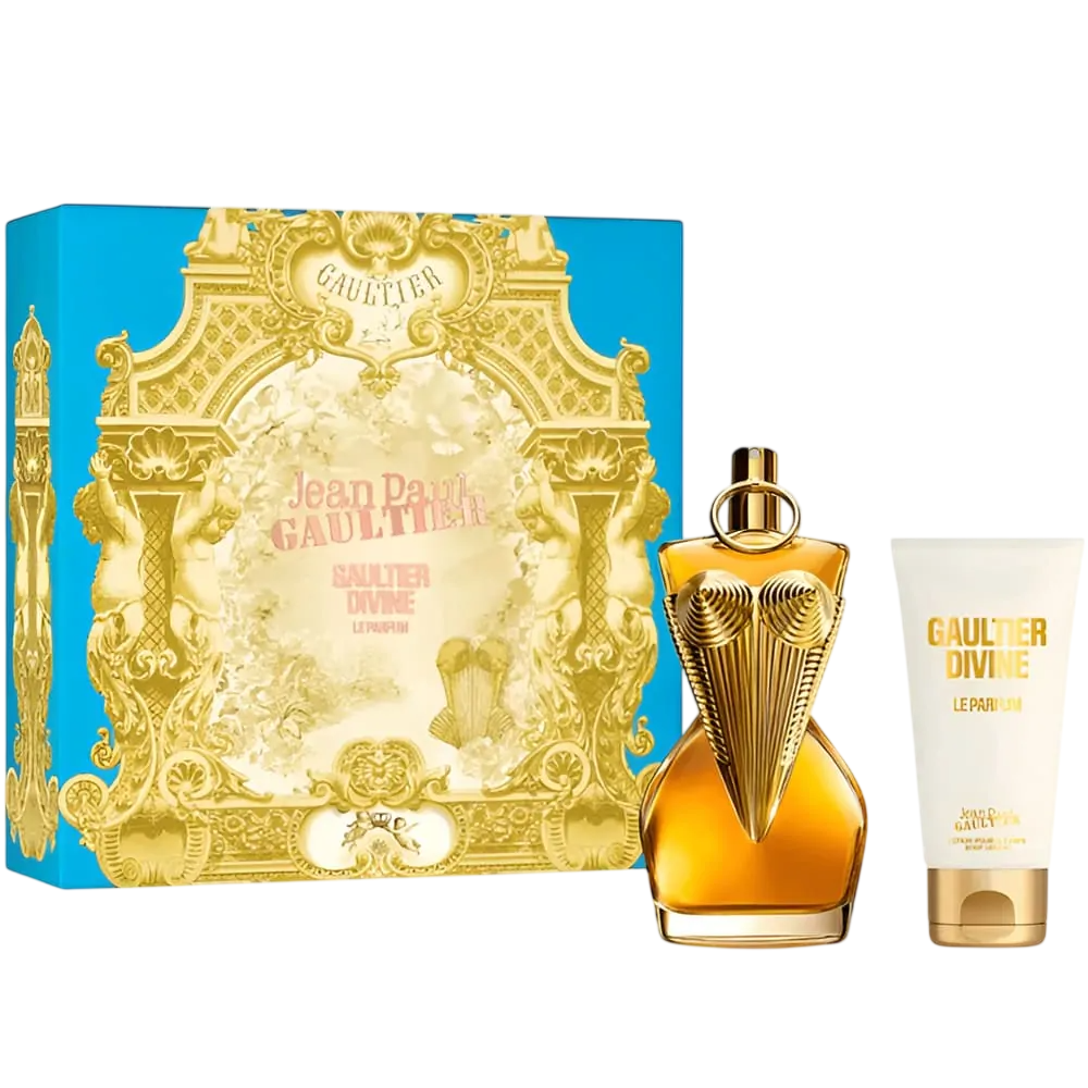 Set Jean Paul Gaultier: Divine Le Parfum Intense Eau De Parfum donna 100ml + Divine Le Parfum Intense giornaliero lozione corpo