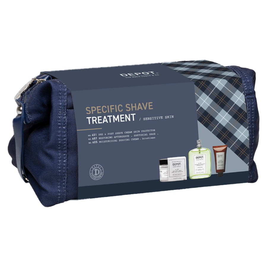 Set Depot: 400 Shave Specifics No. 401 lenitivo crema da barba pre e post 75ml + 400 Shave Specifics No. 407 pro-vitamina B5 Res