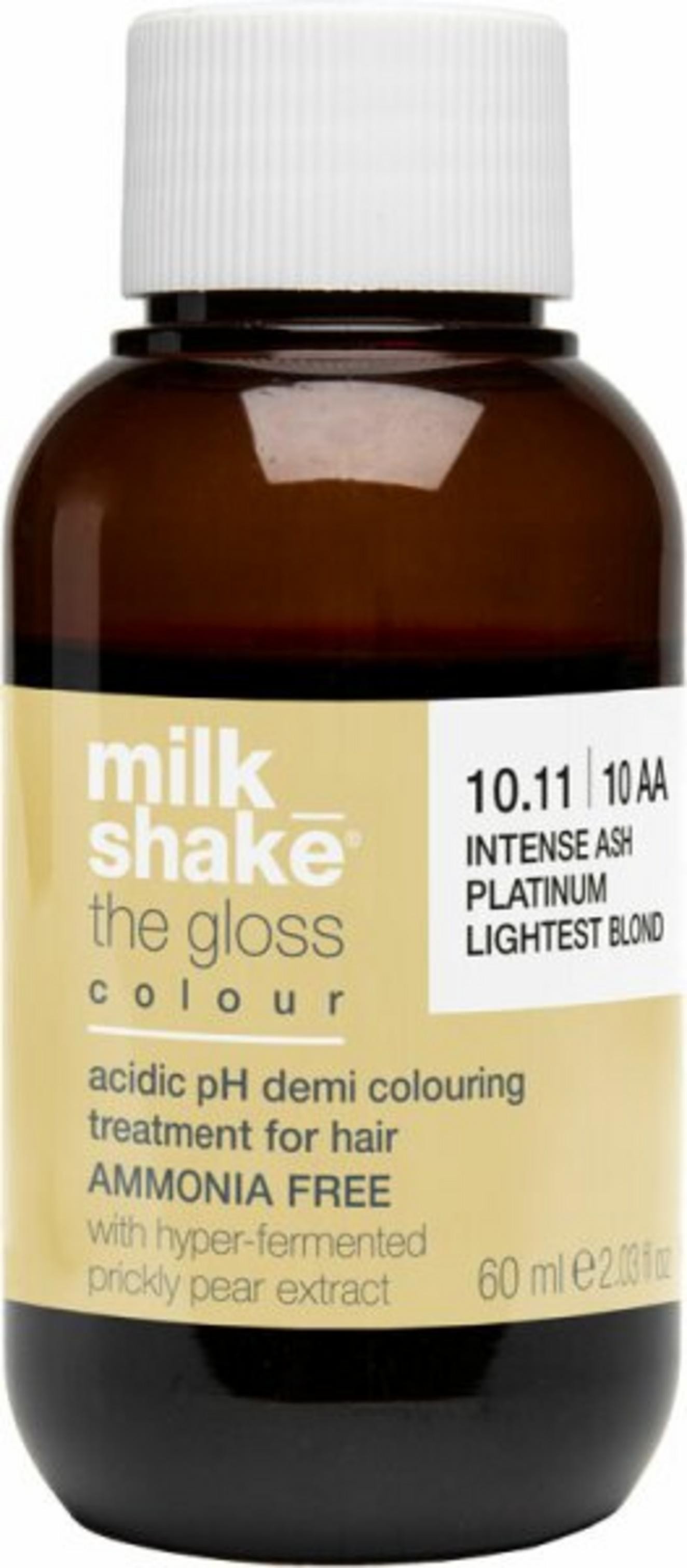 Milk Shake The Gloss Acidic pH Demi-Permanent Colour 10.1 tinta per capelli demi-permanente 10.1 Platinum Blonde 60ml