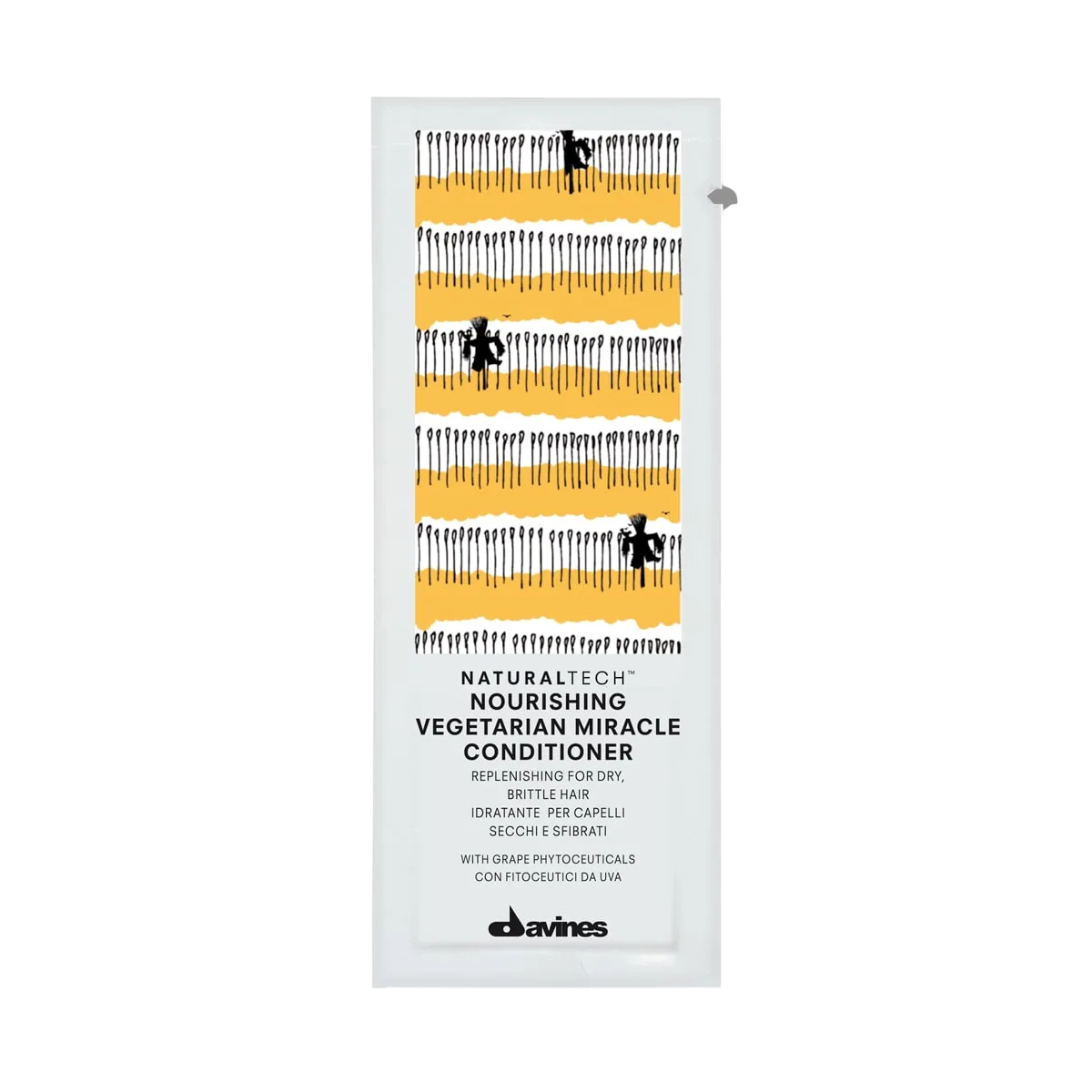 set Davines NaturalTech Nourishing Vegetarian Miracle balsamo per capelli idratante 12 pcs 12ml