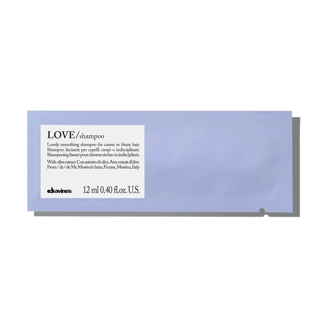 set Davines Love Smoothing shampoo per capelli levigante 12 pcs 12ml