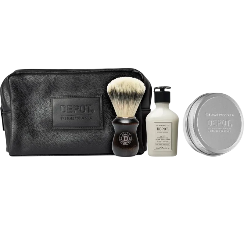 Set Depot: 400 Shave Specifics No. 408 colonia classica idratante balsamo dopobarba 50ml + 400 Shave Specifics No. 412 idratante