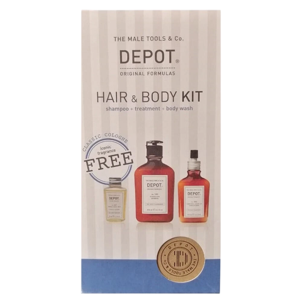 Set Depot: 100 Hair Cleansing No. 103 pro-vitamina B5 shampoo per capelli per idratazione 250ml + 200 Hair Treatments No. 202 co