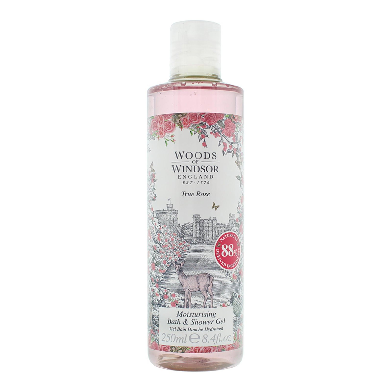 Woods Of Windsor vera rosa idratante gel doccia 250ml