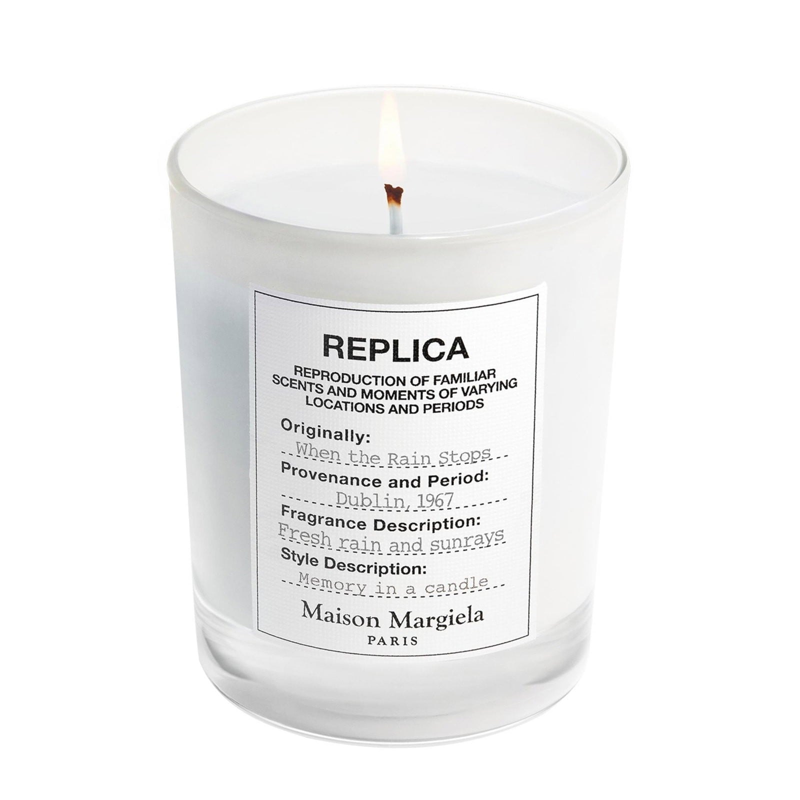 Maison Margiela Replica When The Rain Stops Fresh candela profumata 165 g