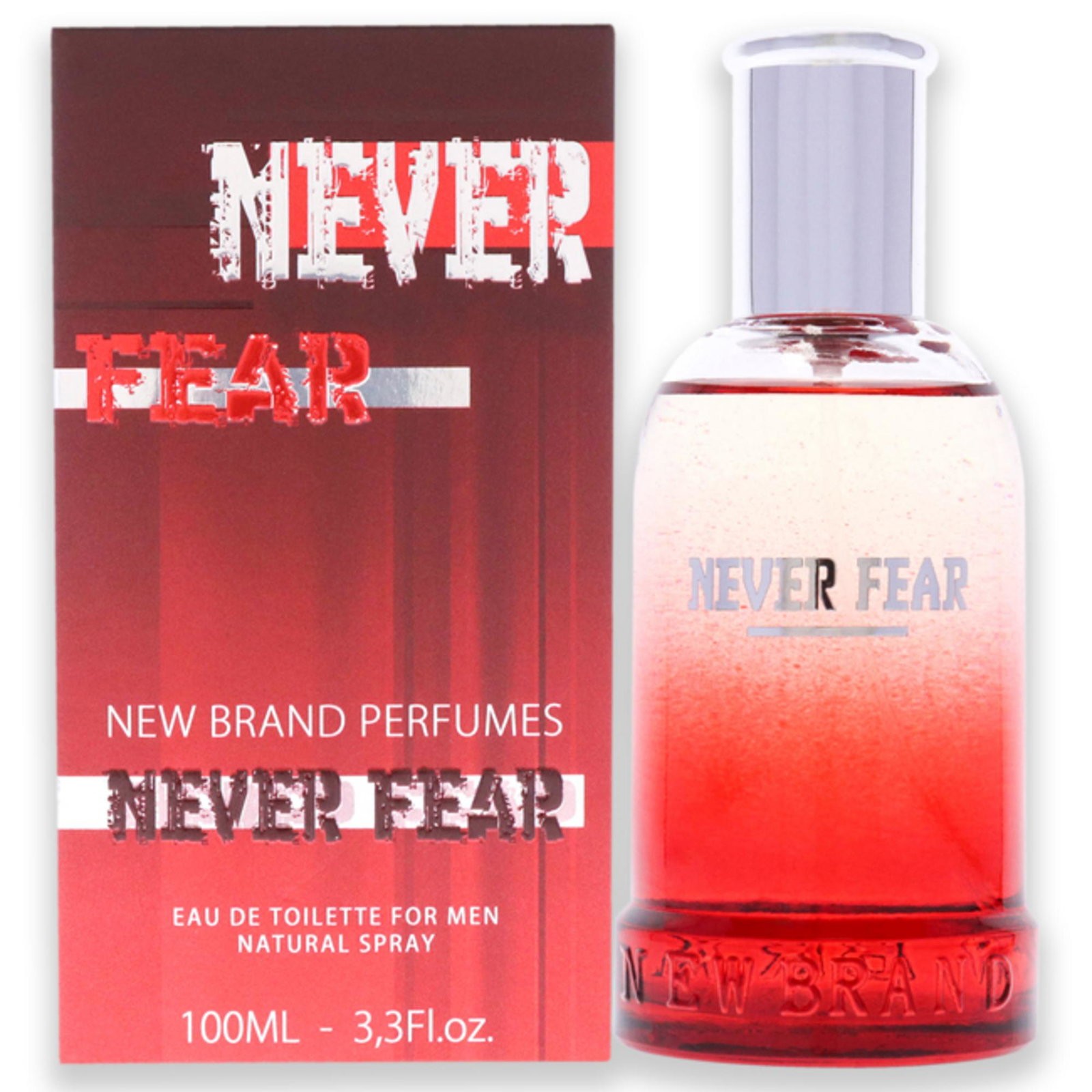 New Brand Never Fear Eau De Toilette uomo 100ml