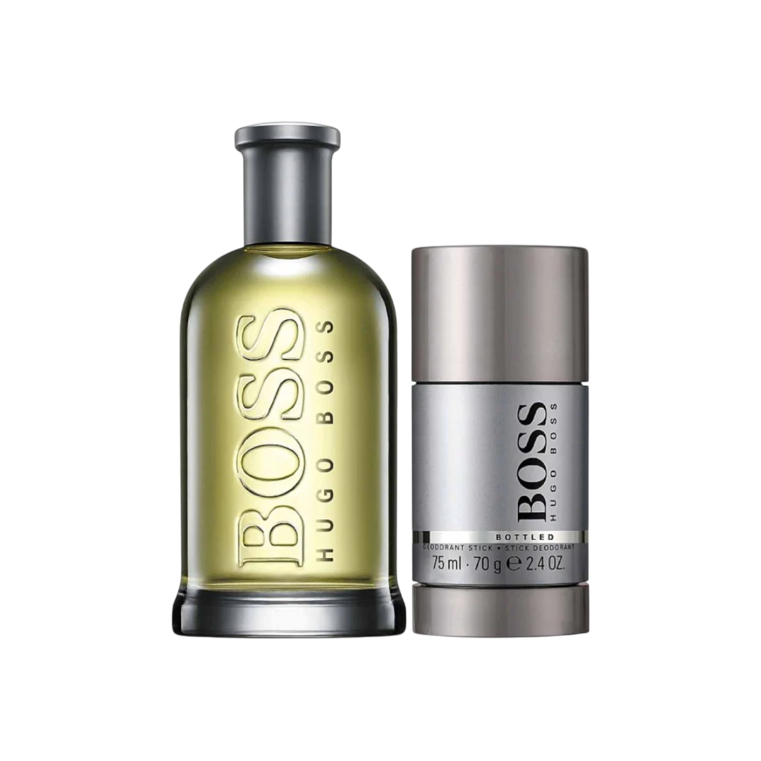Set Hugo Boss: Boss Bottled Eau De Toilette uomo 200ml + Boss Bottled antitraspirante deodorante in stick uomo 75ml