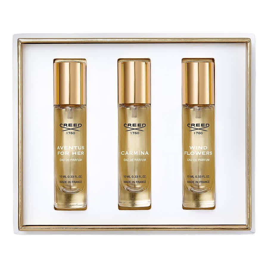 Set Creed: Aventus Eau De Parfum donna 10ml + Wind Flowers Eau De Parfum donna 10ml + Carmina Eau De Parfum donna 10ml
