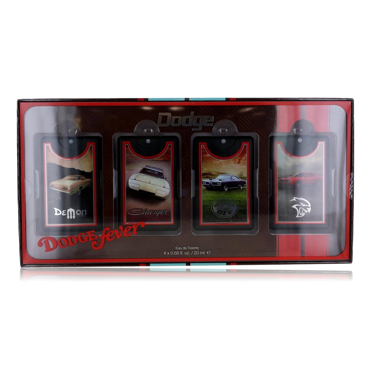 Set Dodge: Charger Eau De Toilette uomo 20ml + Demon Eau De Toilette uomo 20ml + SRT Eau De Toilette uomo 20ml + Super Bee Eau D
