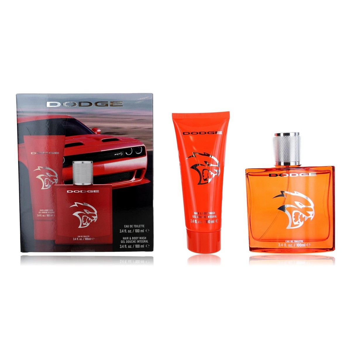 Set Dodge: Hellcat Eau De Toilette uomo 100ml + Hellcat gel doccia corpo 100ml