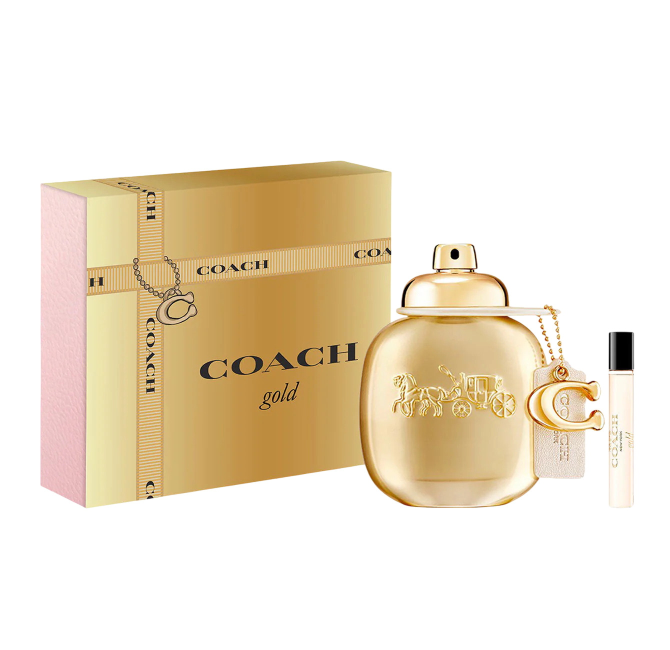 Set Coach: Gold Eau De Parfum donna 50ml + Gold Eau De Parfum donna 7.5ml