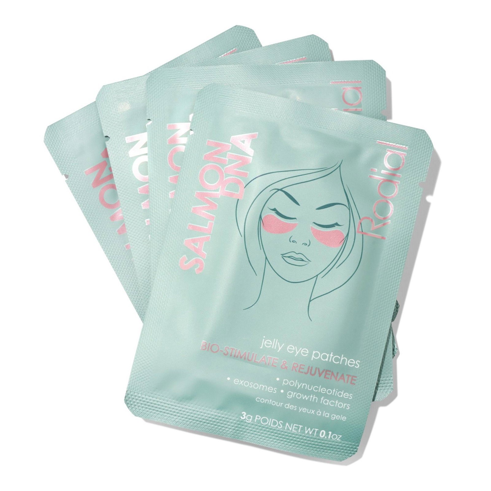 Rodial Salmon Jelly Eye Patches illuminante patch maschera per contorno occhi 4 pcs