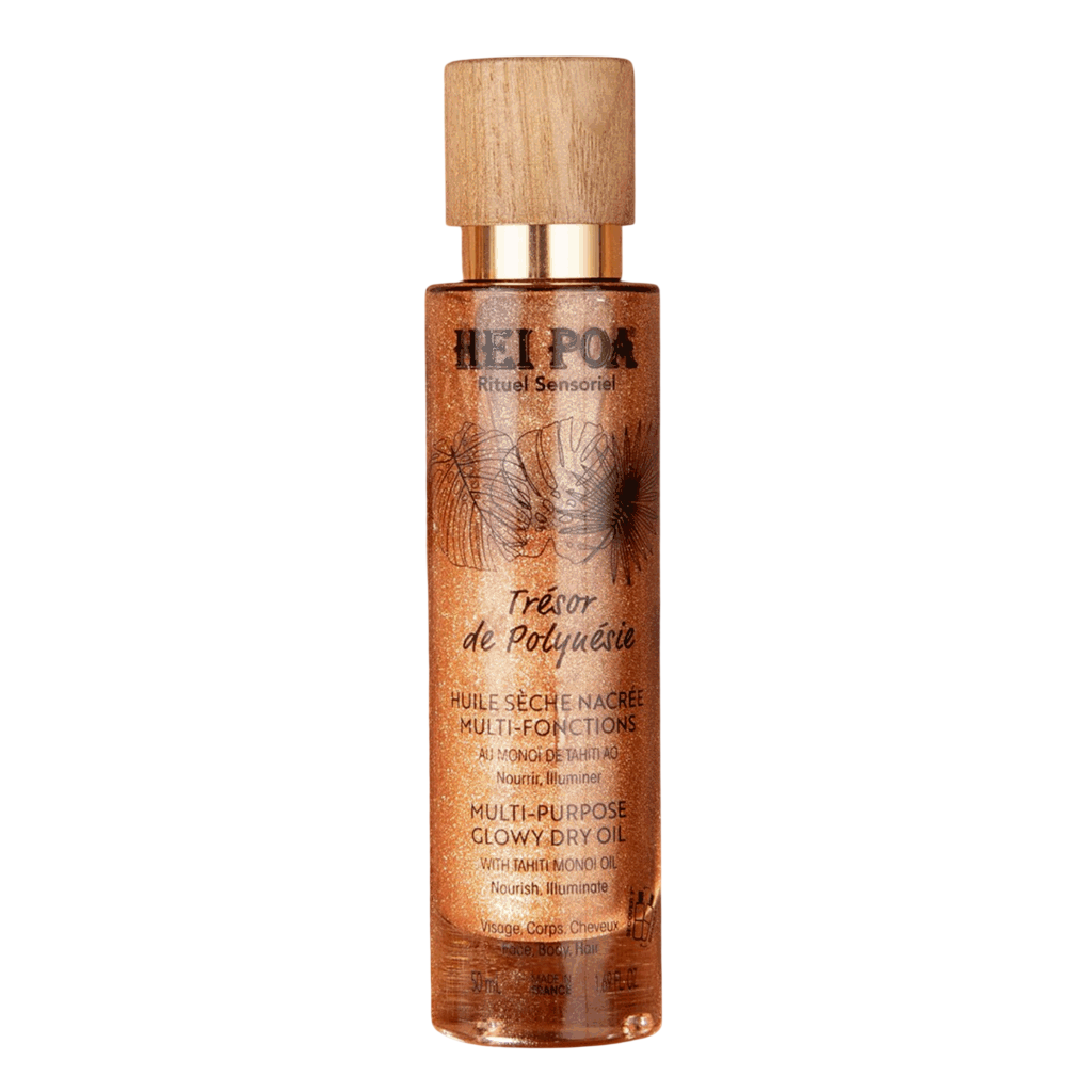 Hei Poa Tresor De Polynesie Monoi Oil luminoso olio corpo secco 50ml