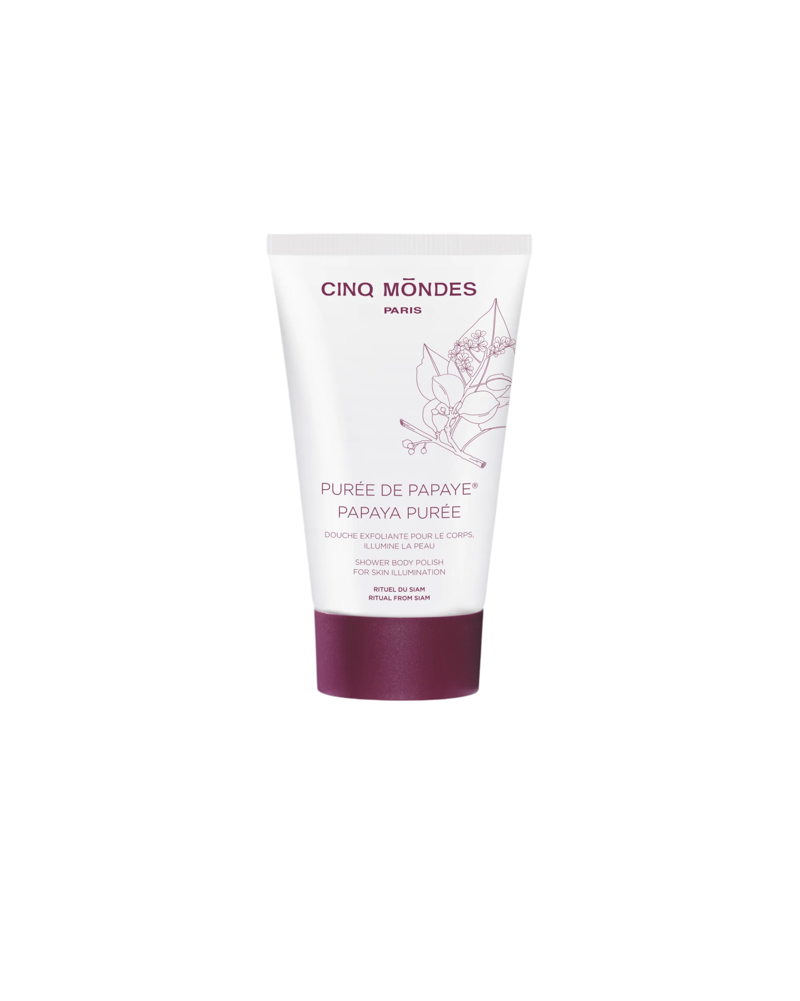 Cinq Mondes Puree de Papaya esfoliante gel doccia per tutti i tipi di pelle 150ml