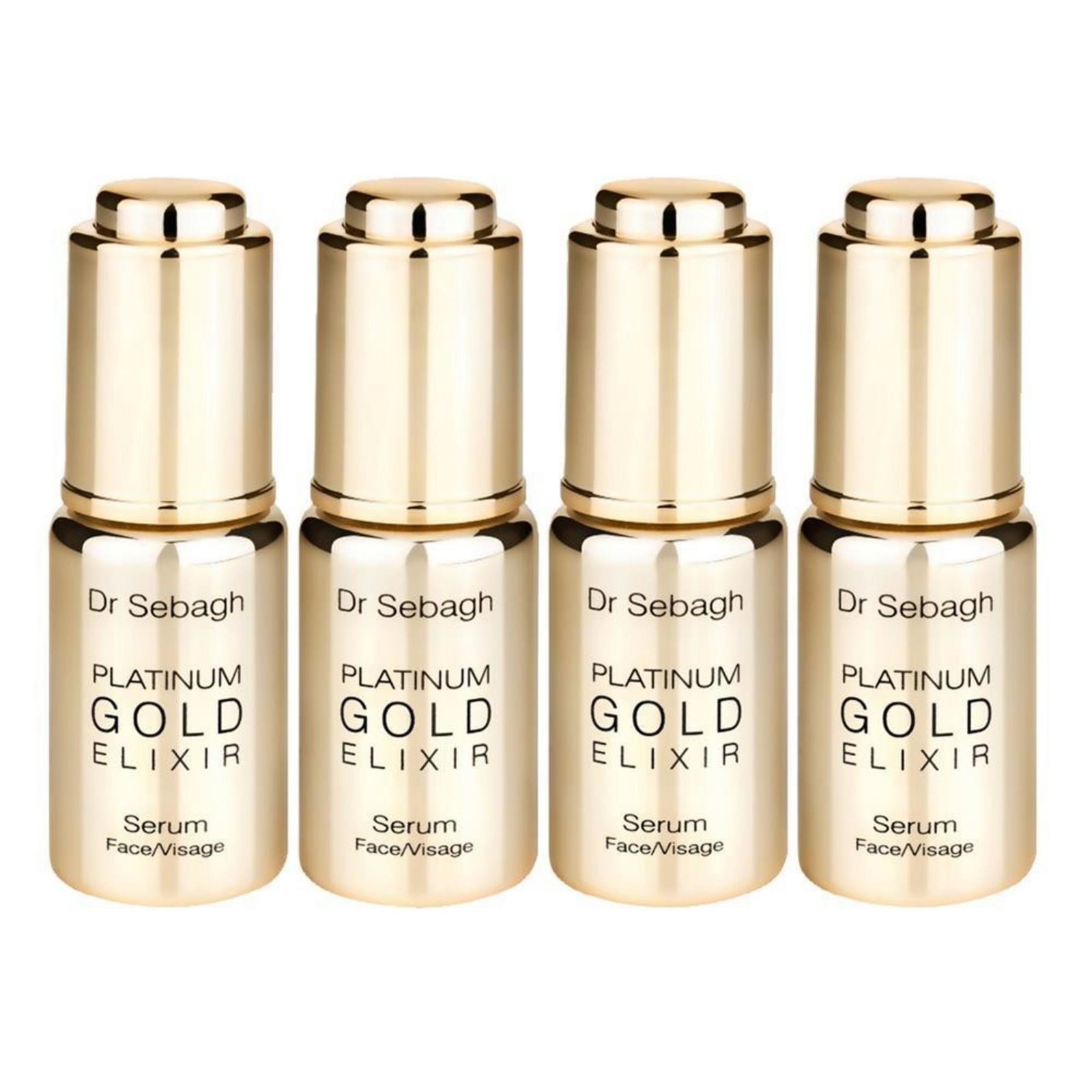 set Dr Sebagh Platinum Gold anti-invecchiamento giorno siero trattamento in fiale per viso donna 4 pcs 10ml