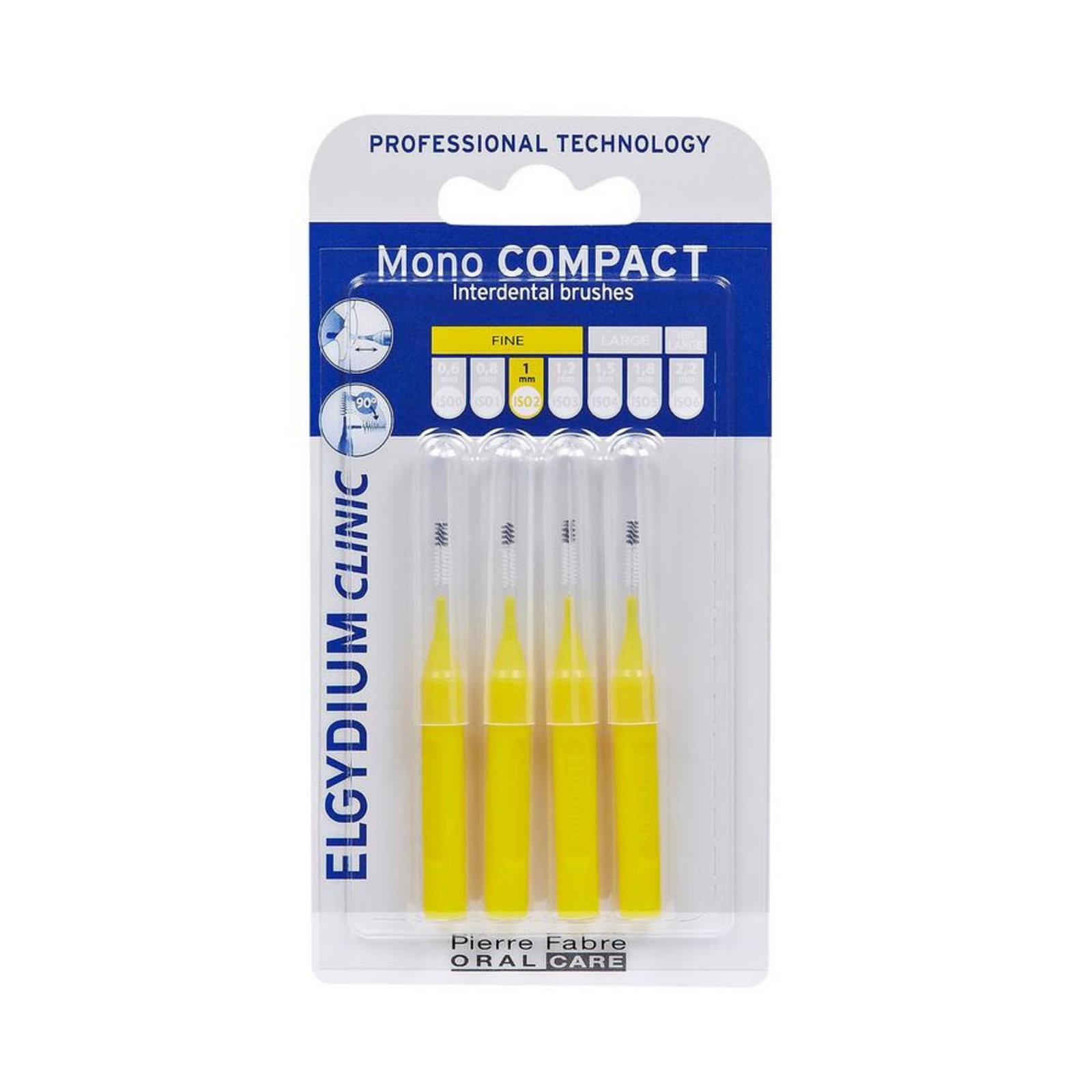 Elgydium spazzolino interdentale giallo 4 pcs