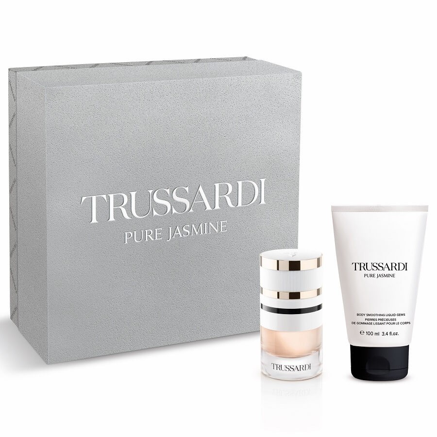 Set Trussardi: Pure Jasmine Eau De Parfum donna 60ml + Pure Jasmine idratante giornaliero lozione corpo 100ml