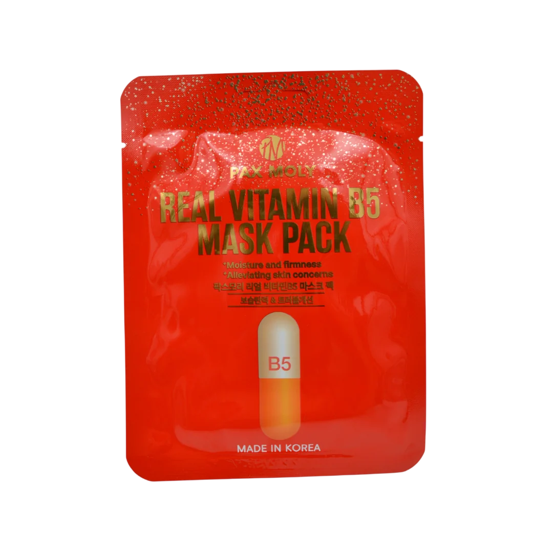 PaxMoly Real Vitamin B5 Hydrating & Soothing & Repairing maschera in tessuto viso giorno e notte 25ml donna