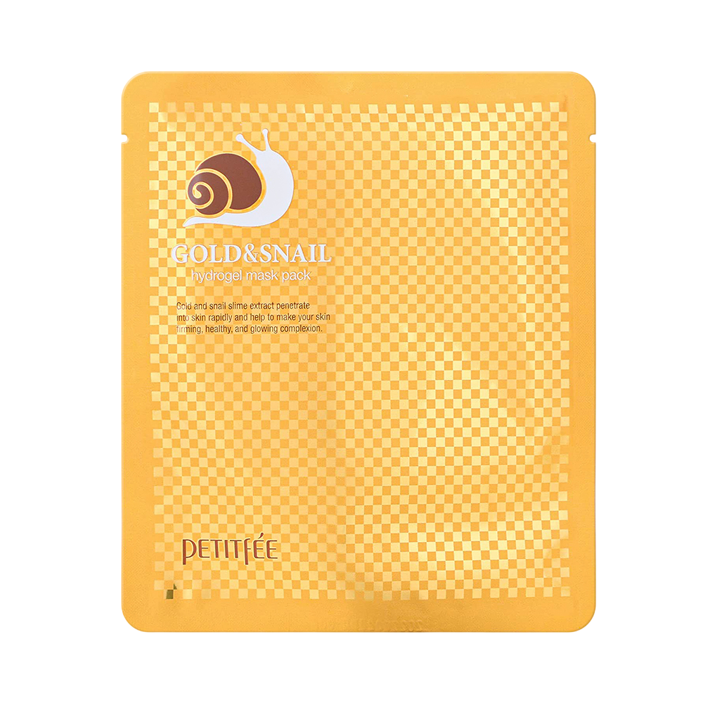 Petitfee Gold & Snail Glow Firming maschera in tessuto per viso 32 g donna