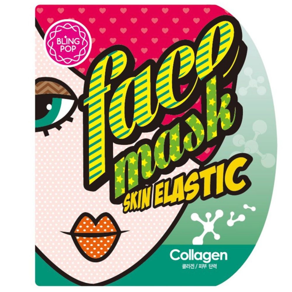 Blingpop Blingpop Collagen Elasticity maschera in tessuto per viso 25 g donna