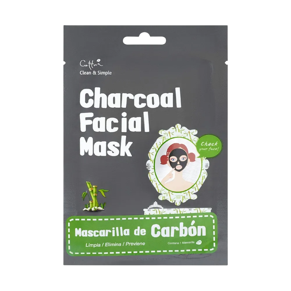 Cettua Cettua carbone attivo elimina le impurità maschera in tessuto per viso 20 g donna