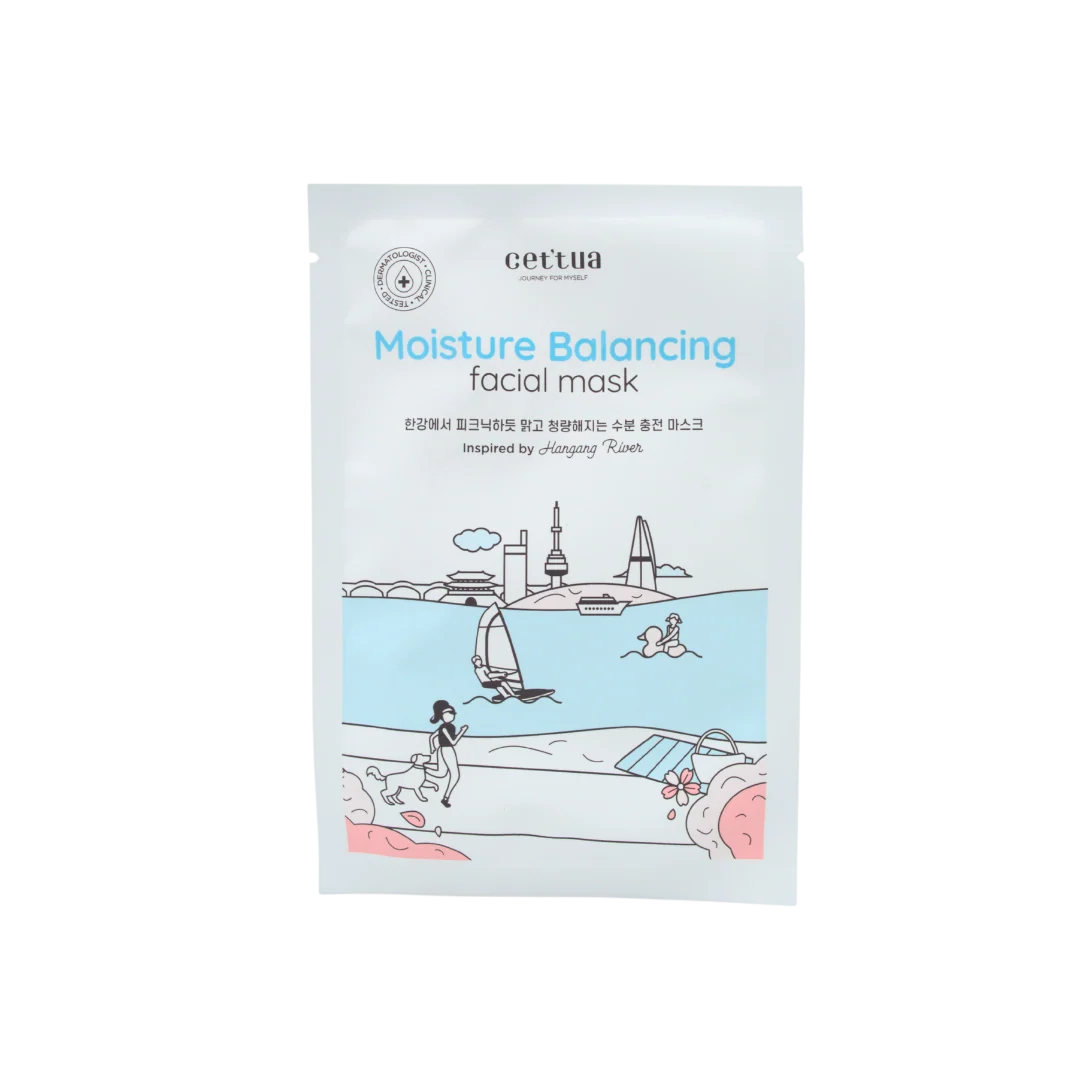 Cettua Cettua Moisturising & Balancing maschera in tessuto per viso 20 g donna