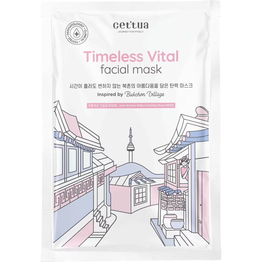 Cettua Timeless Vital anti-invecchiamento maschera in tessuto per viso 20 g donna