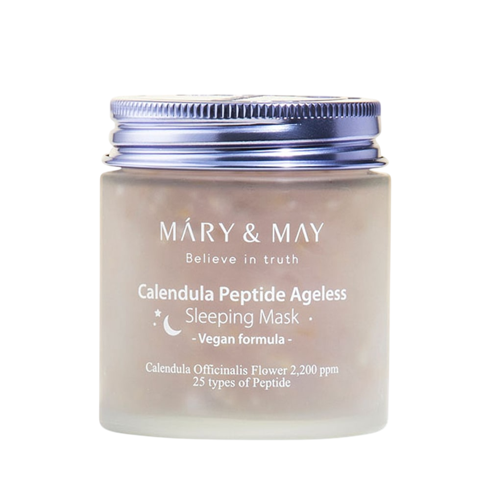 Mary and May Calendula Peptide Ageless Hydrating & Calming maschera notturna 110 g donna