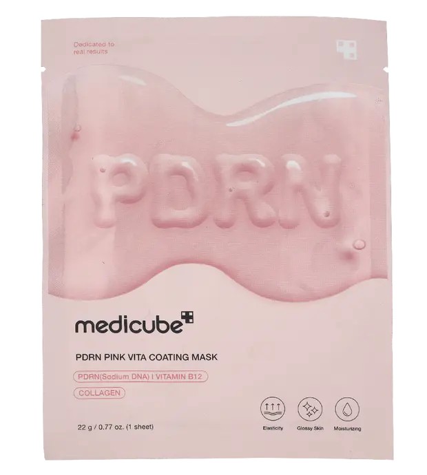 Medicube Maschera in tessuto Pdrn Pink Vita Coating Mask 22 g donna