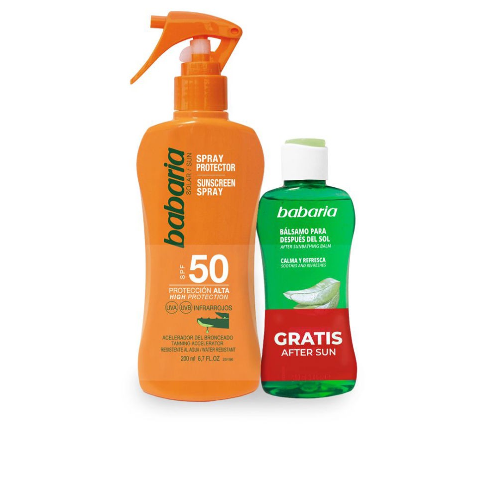 Babaria solare aloe SPF50 2-piece set sunscreen 200 ml + after sun 100 ml Unisex