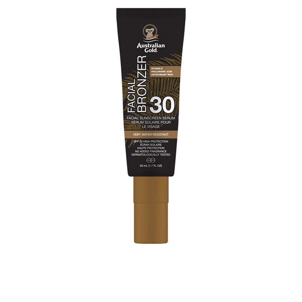 Australian Gold viso BRONZER siero SPF30 resistente all'acqua 50ml Unisex
