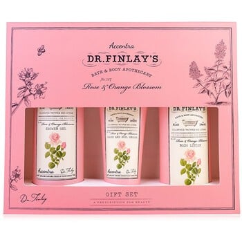 Set da bagno Accentra Rosa e Fiore d'Arancio Dr. Finlay's - Set regalo per la cura del corpo femminile