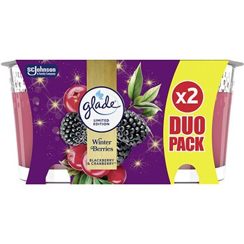 Set di candele profumate Glade Winter Berries Duo - 112,0 g donna